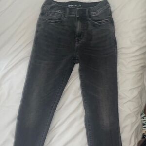 Old Navy Distressed Black Jeans (Slim Fit)